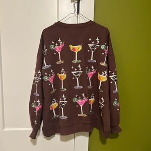 QUEEN OF SPARKLES COCKTAIL SWEATER